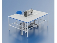 Table de machine à coudre avant gauche droite