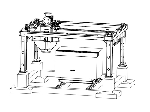 1800 mm Mermer Blok Kesim Makinası