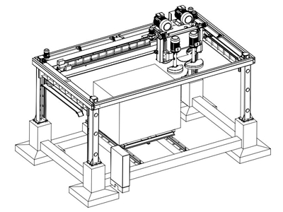 Machine de découpe de bloc de granit en marbre de bordure de 1200x650 mm - 4