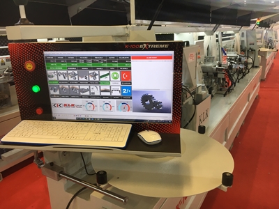 KLK 100 Extreme Sıfır Full Servo Kontrol Üst Baskılı Kenar Bantlama Makinası - 2