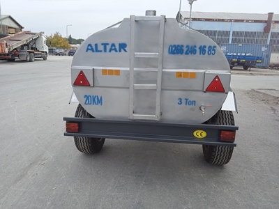 3 Tonluk İçme Suyu İçin 304 Paslanmaz Çelikten Su Tankeri - 6