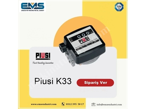 Compteur de carburant diesel K33 Piusi mécanique