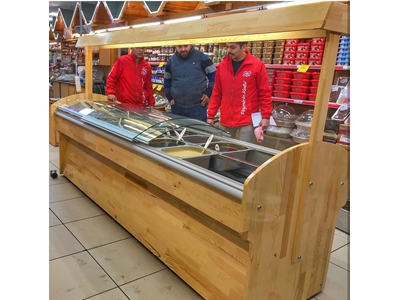 Modüler Sistem Orta Şarküteri Teşhir Dolabı - 5