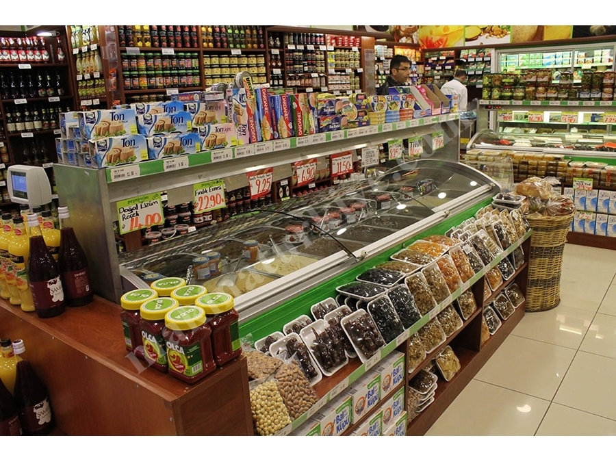 Modüler Sistem Orta Şarküteri Teşhir Dolabı