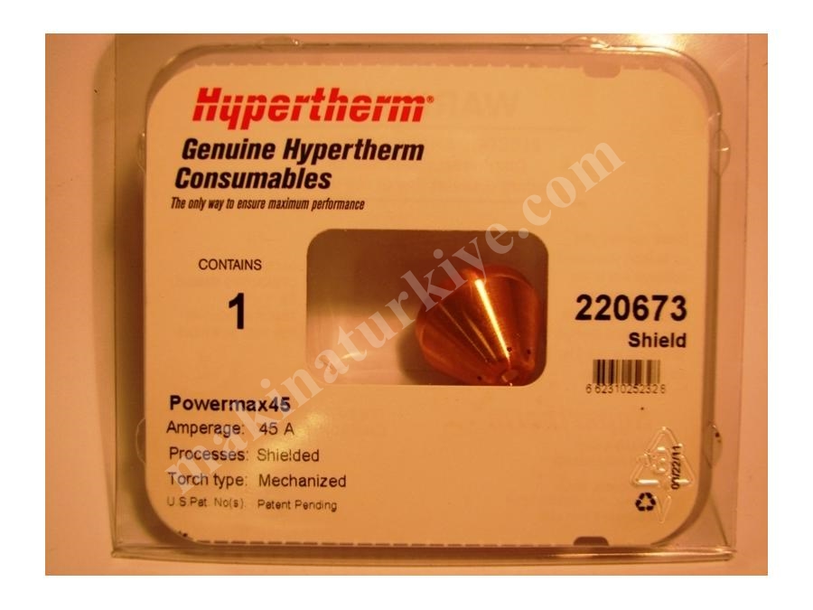 45 A Plazma Kesim Mekanize Shield Cap - 220673