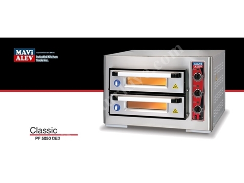 25 Cm (4+4) Elektrikli Pizza Fırını