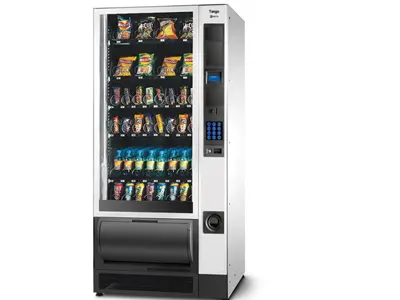 Distributeur automatique de boissons et nourriture à 6 plateaux avec 56 options