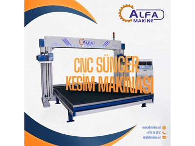 Titreşimli Yatay Cnc Sünger Kesim Makinesi - 0