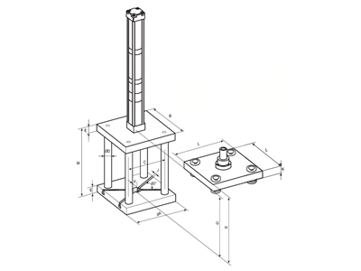 15 Ton 4 Sütunlu Hidropnömatik Pres - 1