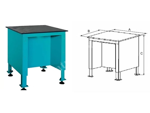 600x600x750 mm (1 Ton) Pres Masası