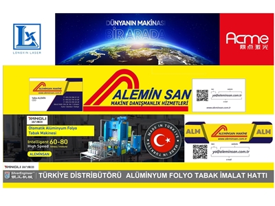 45-70 Adet / Dakika Tek Kullanımlık Alüminyum Kap Üretim Makinası - 1