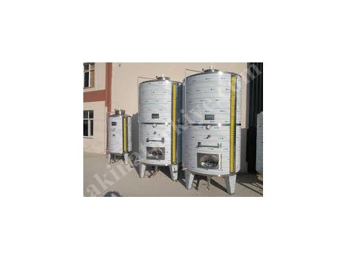 PLC Kontrollü Paslanmaz Zeytinyağı Sıvı Depolama ve Karıştırma Mikseri