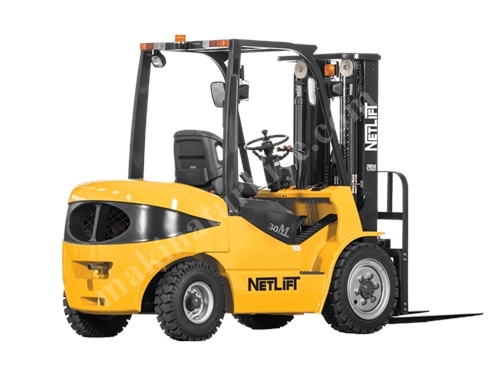 4 Ton 6,5 Metre Tripleks Asansörlü Dizel Forklift