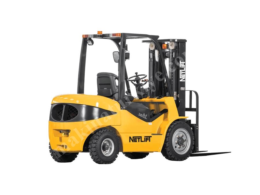 4 Ton 6,5 Metre Tripleks Asansörlü Dizel Forklift