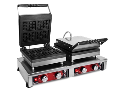 Çiftli Kare Model Waffle Pişirme Makinası