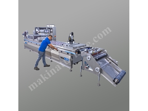 Full Otomatik Kruvasan Kek Vakum Termoform Paketleme Makinası