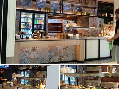 Cafeteria-Präsentationsvitrine - 0