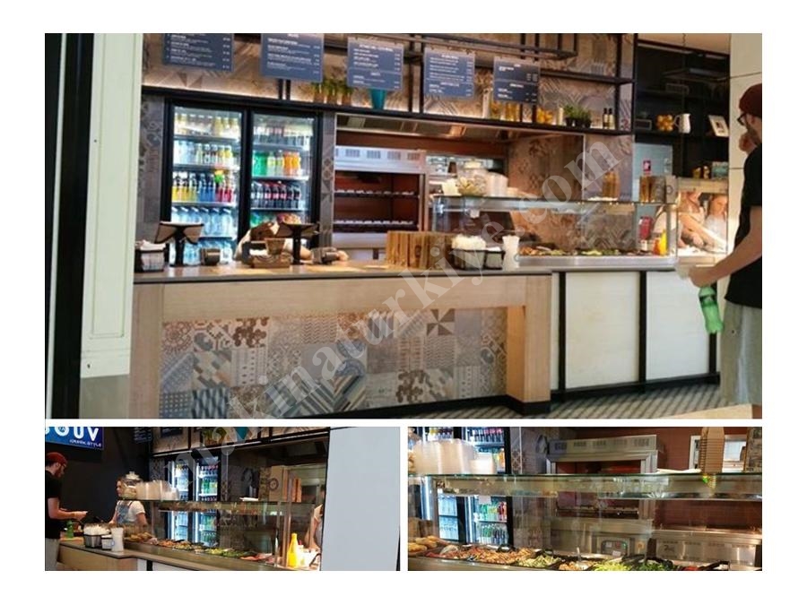 Cafeteria-Präsentationsvitrine