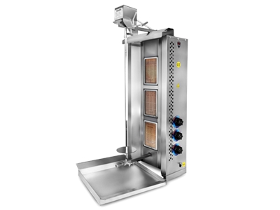 3'Lü Gazlı Üstten Motorlu Döner Makinası - 0