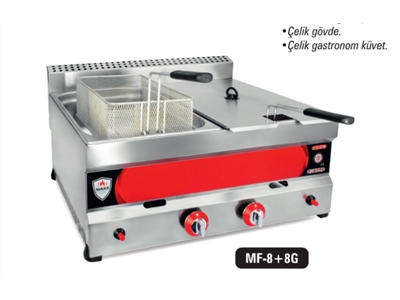 Gazlı 10 Litre Endüstriyel Fritöz - 0