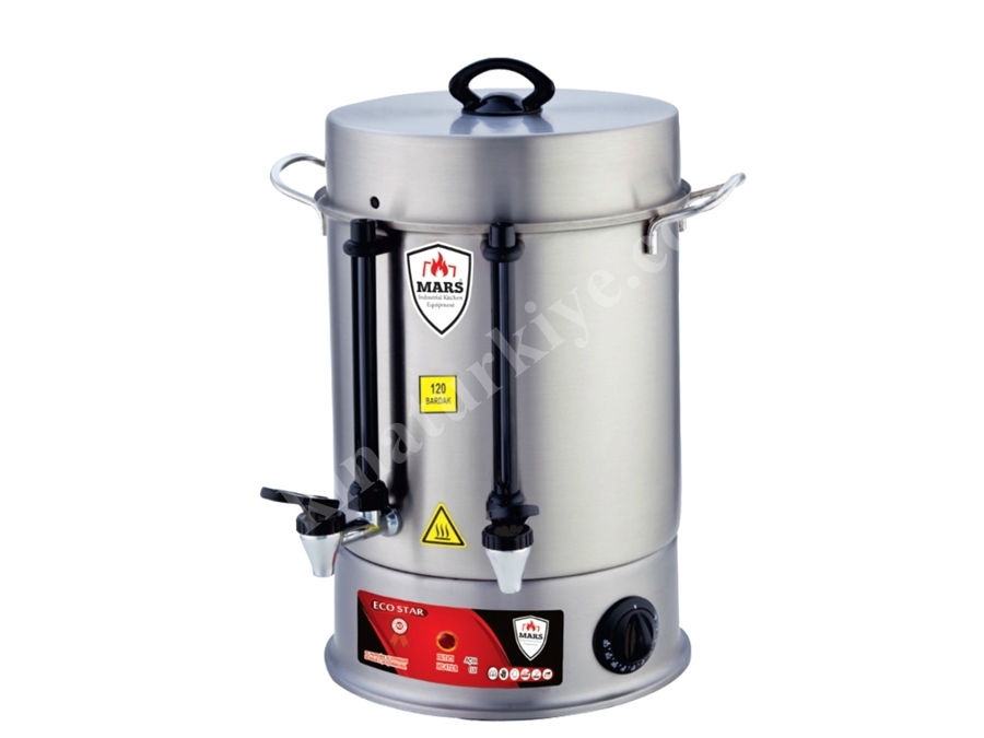 60 Bardak Metal Basmalı Musluklu Çay Makinası