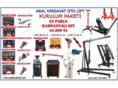 93 Parça Oto Servis Seti