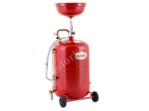 90 Litre Hava Tahliyeli Yağ Boşaltma Tankı