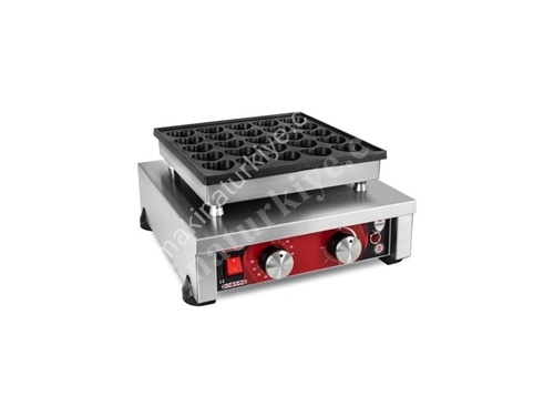 Lidless Single Heart Bubble Waffle Baking Machine