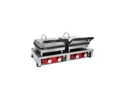Double Bubble Waffle Baking Machine With Lid - 0