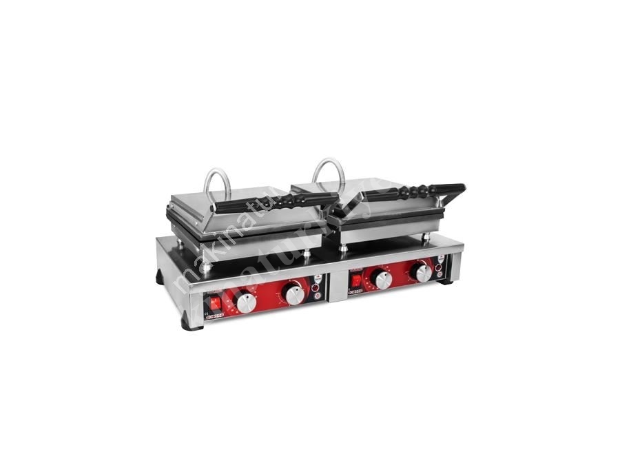 Double Bubble Waffle Baking Machine With Lid