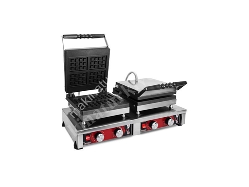 Double Square Model Waffle Baking Machine