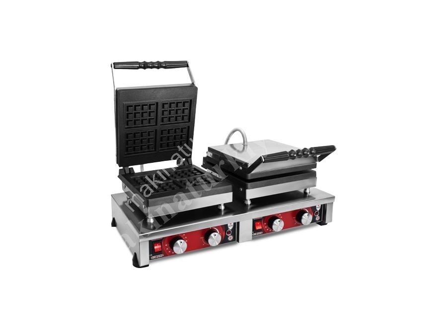 Double Square Model Waffle Baking Machine