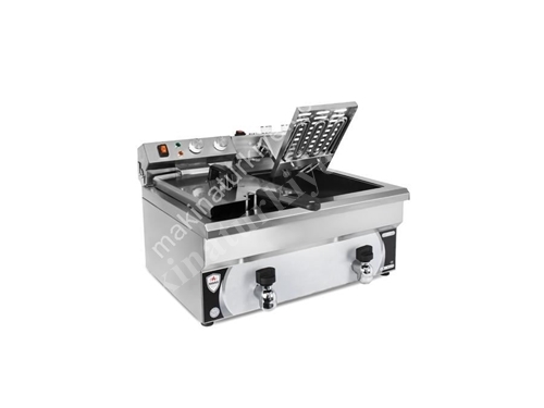 8+8 Liter Electric Industrial Fryer