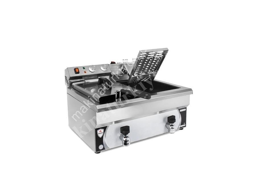 8+8 Liter Electric Industrial Fryer