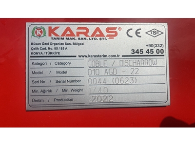22'li Ø 61 Ağır Tip Tekerlekli Goble / Diskaro - 6
