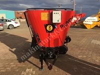 2 m3 Electric Shaft Feed Mixer - 0
