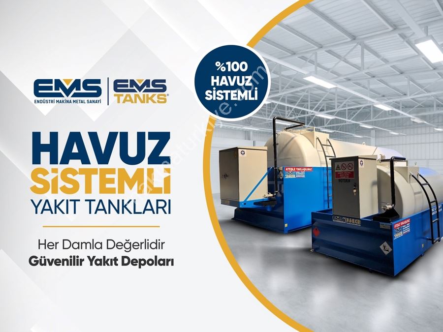 35.000 Litre Kapasiteli Taşma Havuz Sistemli Pompalı Mobil Yakıt Tankı