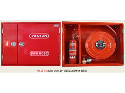 3020 Tüplü Çift Saclı Kapaklı Sulu Yangın Dolabı