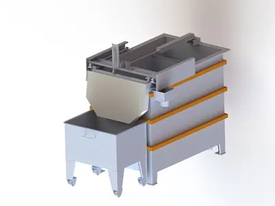 Otomatik Çamur Sıyırıcı Sistemli Su Perdeli Yaş Boya Kabini