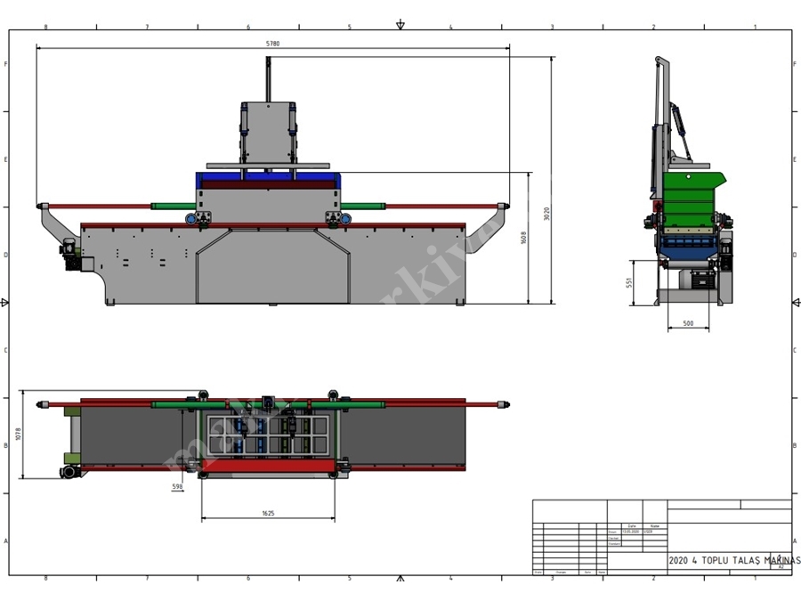 800-1200 Kg / Hour 4 Batch Chip Making Machine