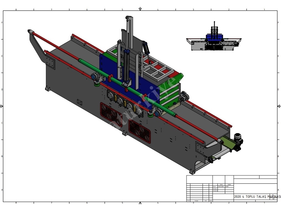 800-1200 Kg / Hour 4 Batch Chip Making Machine