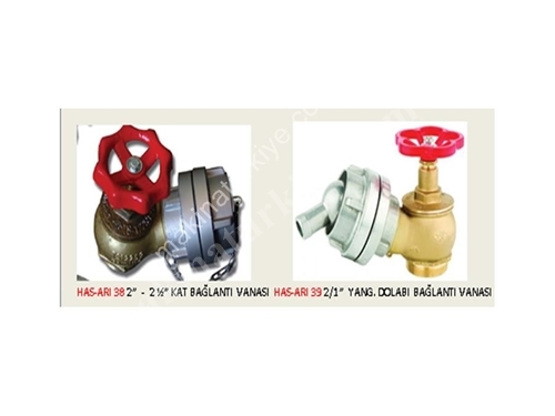 2 - 2 ½ Floor Connection Valve Firefighter Hose Connection Port