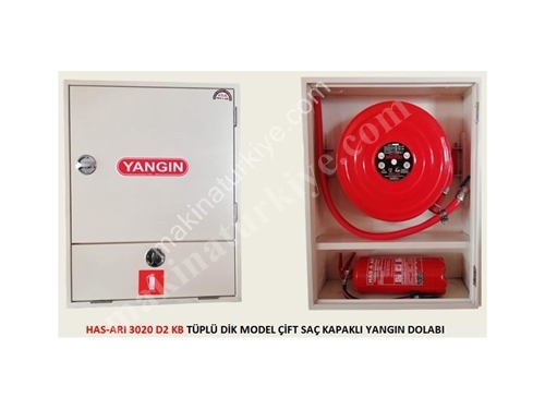White Water Fire Cabinet With Tube Vertical Type Double Sheet Door