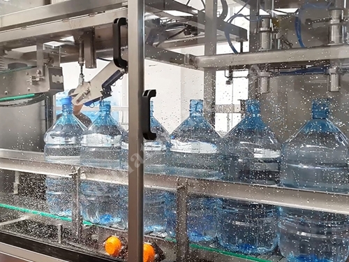 600 Adet / Saat (19 Litre) Damacana Şişe Dolum Makinesi