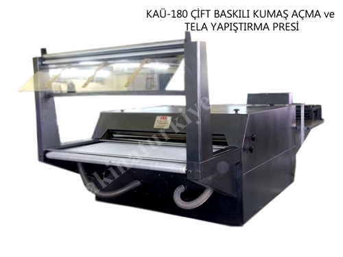 180 Cm Çift Baskılı Kumaş Açma Ve Tela Yapıştırma Presi