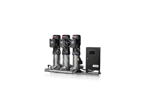 Stainless Steel Booster Pumps With Inverter On The Engine