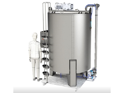 Cuvette de stockage avec mélangeur de 100 litres - 0