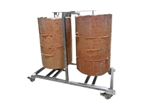 Chariot de choc rotatif en acier inoxydable