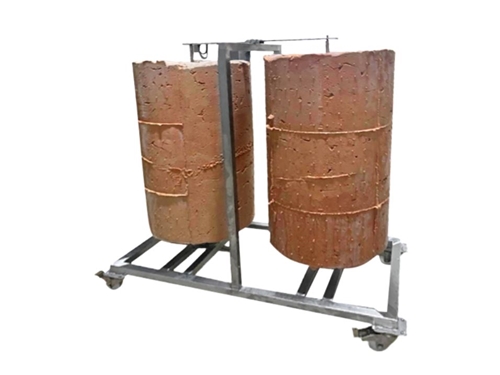 Chariot de choc rotatif en acier inoxydable