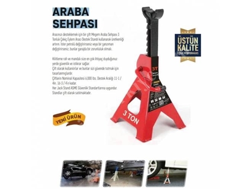 3 Ton Kriko Standı Araç Altı Ayaklı Sehpa